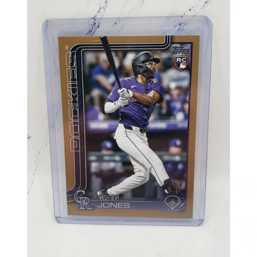 2025 Topps Series 1 Gold Greg Jones #36 Rookie Card RC Colorado Rockies - Picture 1 of 4